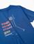 T-shirt en coton avec imprimé time never stops Bleu foncé 3 - vertbaudet enfant 