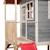Maisonnette en bois fsc pilotis toboggan loft 300 Gris+Naturel 4 - vertbaudet enfant 