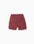 Short long cargo en sergé avec cordon de serrage Beige clair+Marrón 6 - vertbaudet enfant 