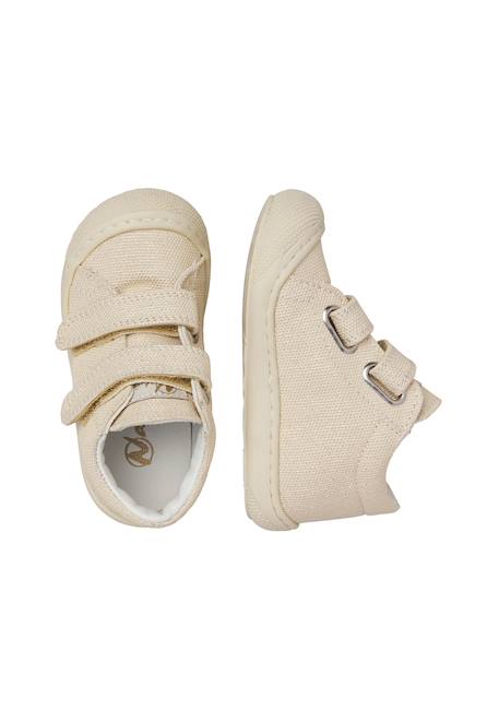 Chaussures en tissu avec paillettes cocoon vl Blanc-+Rose- 4 - vertbaudet enfant 