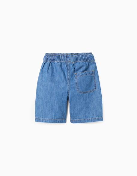 Short midi en jean à enfiler Bleu 2 - vertbaudet enfant 