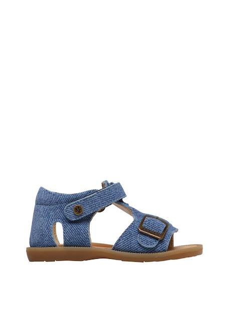Sandales en suède quarzo Bleu-+Gris- 1 - vertbaudet enfant 