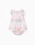 Robe + bloomer en coton avec motif mosaïque Blanc 3 - vertbaudet enfant 