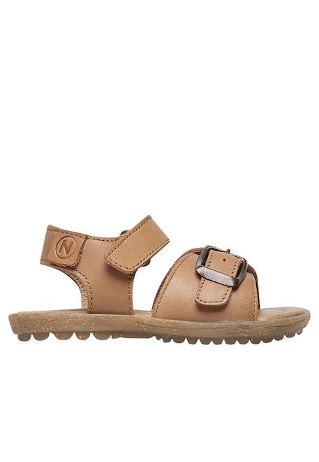 Sandales en cuir parin Blanc crème-+Cognac-+Marine- 6 - vertbaudet enfant 