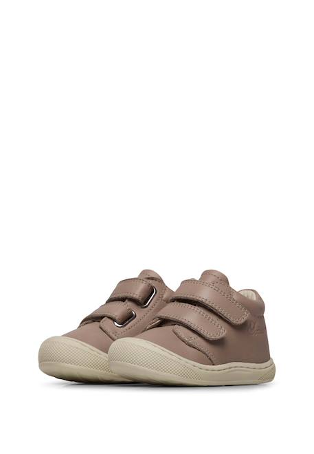 Chaussures premiers pas en cuir cocoon wide vl Gris tourterelle- 5 - vertbaudet enfant 