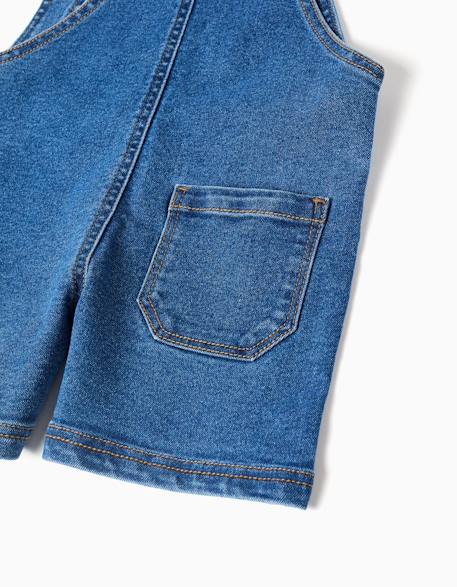 Salopette courte en jean avec poches Bleu 4 - vertbaudet enfant 