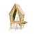 Maisonnette tente bois fsc toboggan cuisine yuki 350 Naturel/vert 6 - vertbaudet enfant 