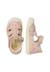 Sandales en cuir langen Rose poudré- 4 - vertbaudet enfant 