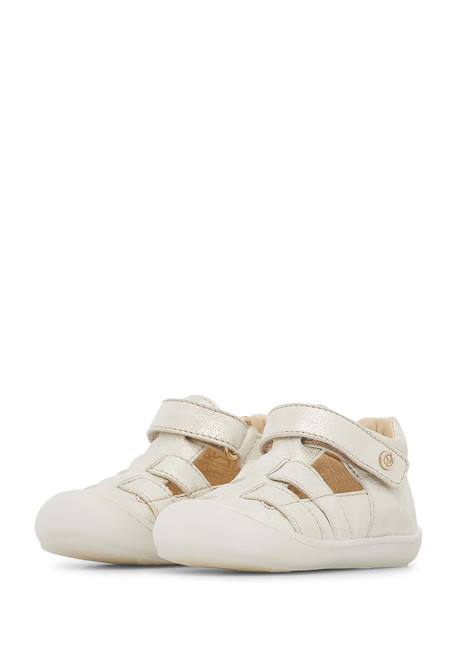Sandales semi bede Platine-+Rose poudré- 5 - vertbaudet enfant 