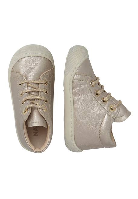 Chaussures en cuir metallisé cocoon Rose chair- 4 - vertbaudet enfant 