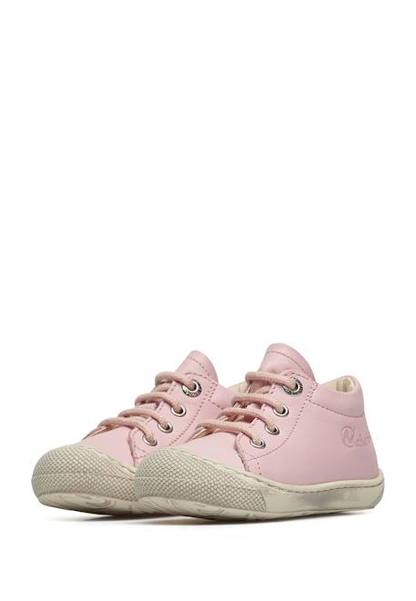 Chaussures en cuir cocoon Rose-+Rose poudré- 5 - vertbaudet enfant 