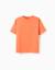 T-shirt en coton avec imprimé normal is boring Orange sombre 1 - vertbaudet enfant 