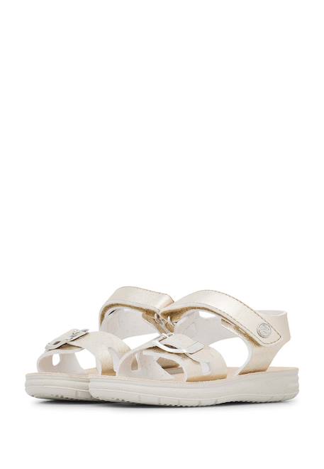 Sandales en cuir kimama Argent-+Or- 10 - vertbaudet enfant 