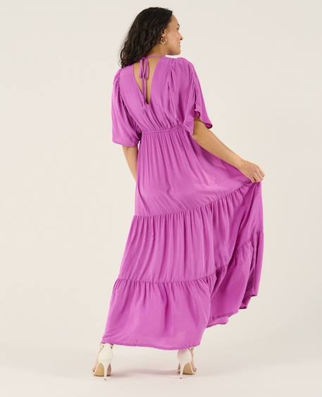 Robe de grossesse et d'allaitement claudette Camel+Petunia 11 - vertbaudet enfant 