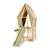 Maisonnette tente en bois fsc toboggan yuki 550 Naturel/vert 2 - vertbaudet enfant 