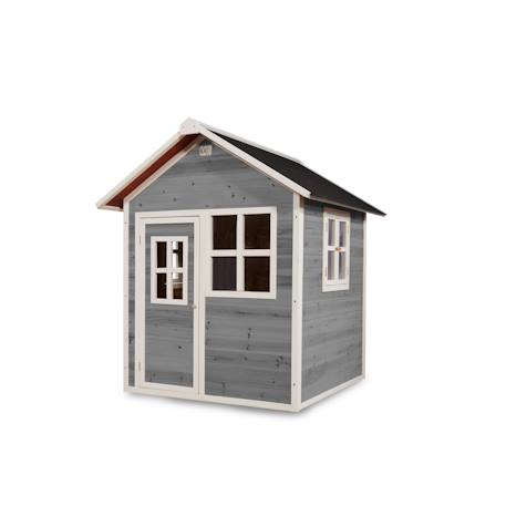 Maisonnette en bois fsc compacte loft 100 Gris+Naturel 1 - vertbaudet enfant 