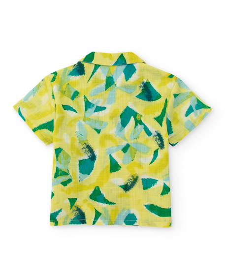 Chemise garçon à motif abstrait Jaune 3 - vertbaudet enfant 