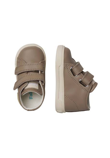 Baskets en cuir michael 3. Bleu-+Gris tourterelle- 9 - vertbaudet enfant 