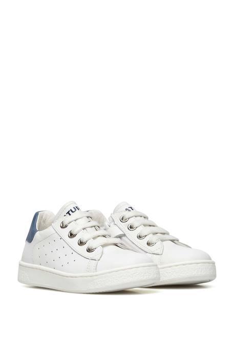 Baskets en cuir hasselt 2 zip. Blanc- 2 - vertbaudet enfant 