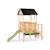 Maisonnette en bois fsc avec toboggan panorama 350 Naturel 3 - vertbaudet enfant 