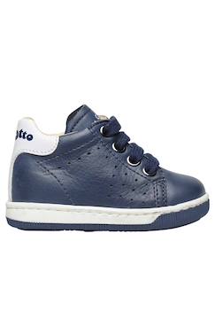Chaussures-Baskets lacées en nappa bicolore adam