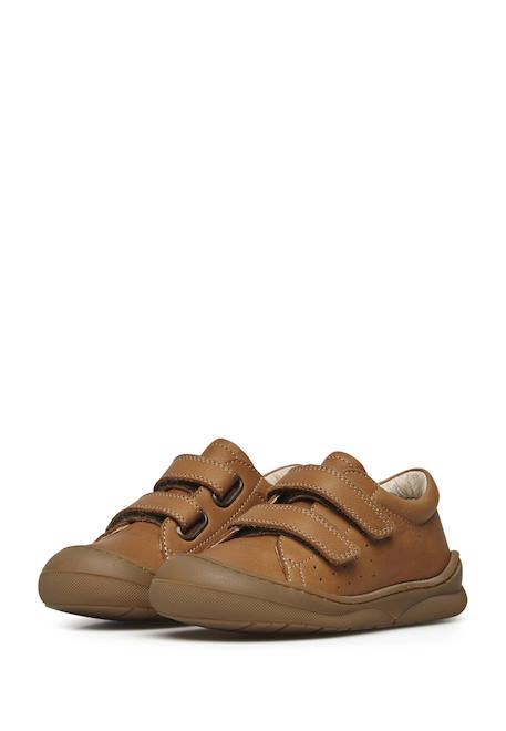 Chaussures premiers pas en cuir gabby vl Cognac-+Marine- 5 - vertbaudet enfant 