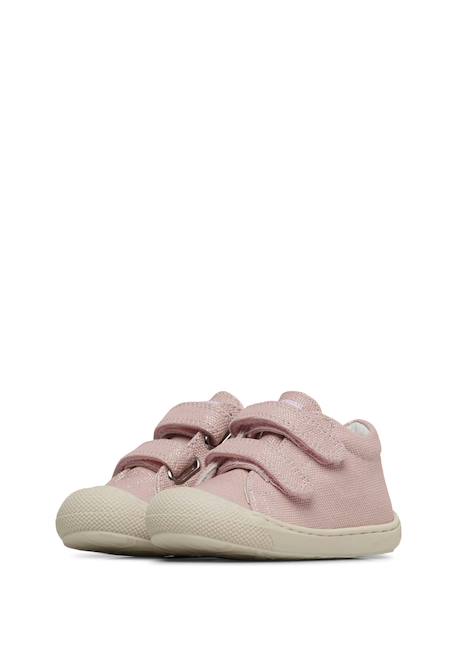Chaussures en tissu avec paillettes cocoon vl Blanc-+Rose- 10 - vertbaudet enfant 