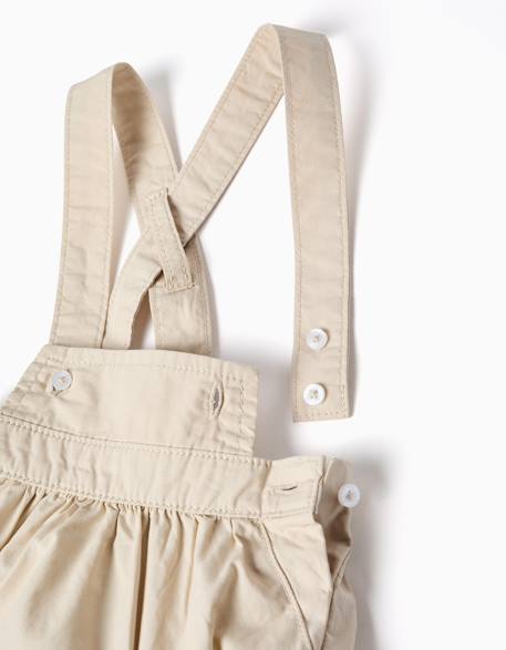 Ensemble body et combinaison en coton Beige clair 4 - vertbaudet enfant 