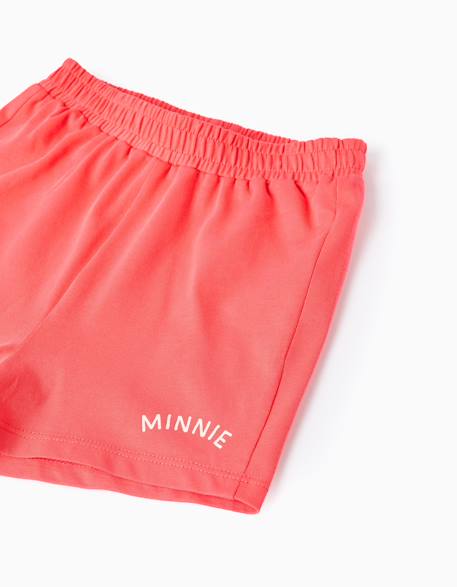T-shirt et short en coton avec imprimé minnie Rose 4 - vertbaudet enfant 