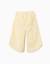 Pantalon à jambe large en coton à rayures Jaune clair 1 - vertbaudet enfant 