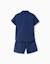 Ensemble chemise à manches courtes et short en coton Bleu foncé 2 - vertbaudet enfant 