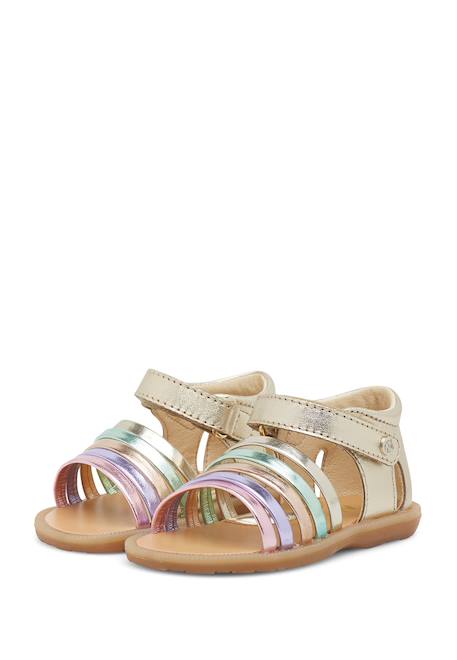 Sandales en cuir rubino Rose-+Rose-platine- 10 - vertbaudet enfant 