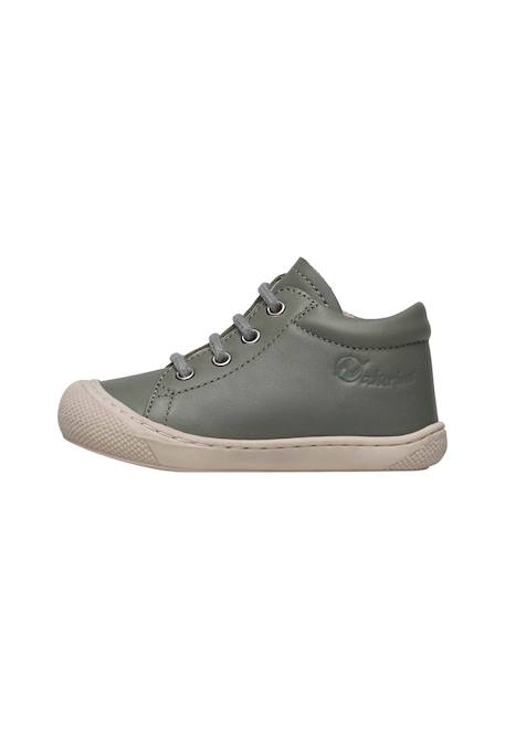 Chaussures premiers pas en cuir avec fermeture éclair cocoon zip Sauge 3 - vertbaudet enfant 