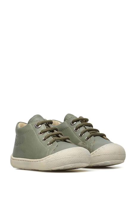 Chaussures en cuir cocoon Bleu-+Cognac-+Gris tourterelle-+Marine-+Vert foncé- 22 - vertbaudet enfant 