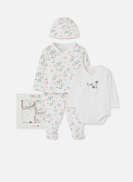 Ensemble bébé à imprimé poissons Multicolore 1 - vertbaudet enfant 