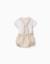 Ensemble body et combinaison en coton Beige clair 2 - vertbaudet enfant 