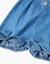 Combinaison en jean sans manches avec fleur brodée Bleu 4 - vertbaudet enfant 