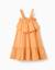 Robe sans manches en coton avec doublure Jaune foncé 1 - vertbaudet enfant 