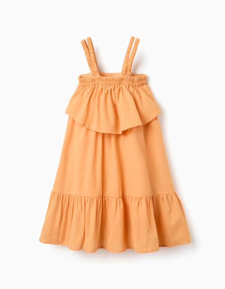 Fille-Robe sans manches en coton avec doublure