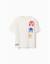 T-shirt en coton avec imprimés sonic & friends Blanc 1 - vertbaudet enfant 