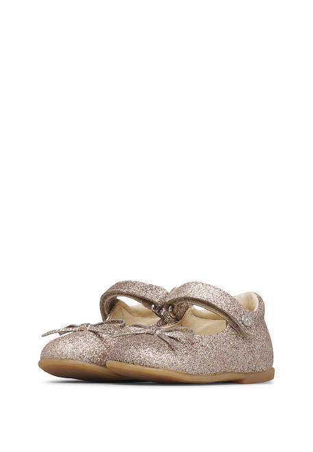 Ballerines en cuir ballet Rose- 5 - vertbaudet enfant 