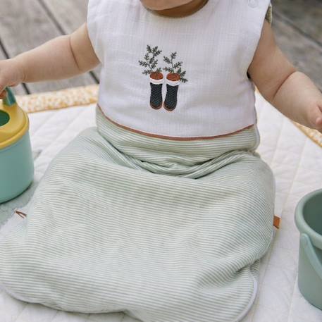 Gigoteuse ouatinée en lin - botanica Vert 6 - vertbaudet enfant 