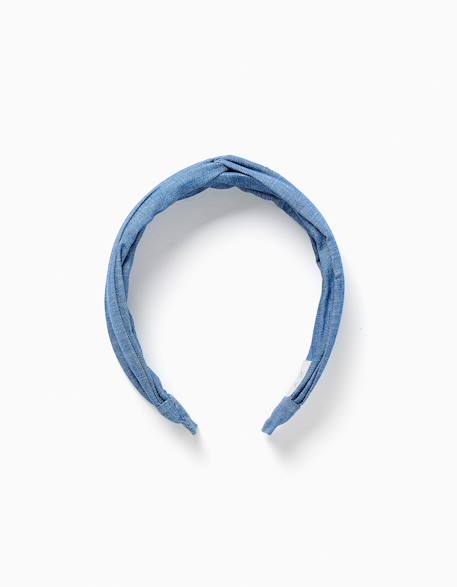 Bébé-Accessoires-Serre-tête en jean avec nœud sur le dessus