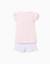 Pyjama à manches courtes en coton avec imprimé stitch Rose clair 2 - vertbaudet enfant 