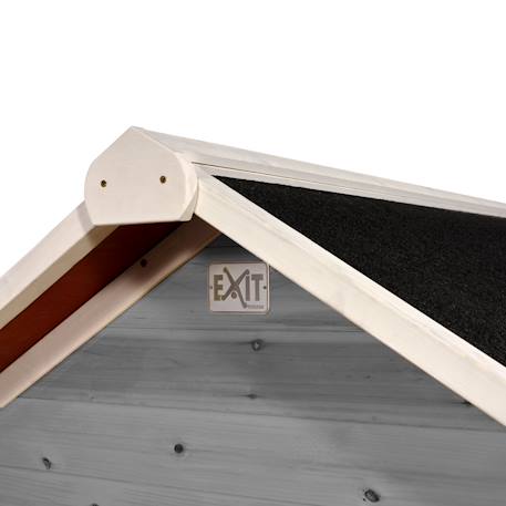 Maisonnette en bois fsc compacte loft 100 Gris+Naturel 5 - vertbaudet enfant 