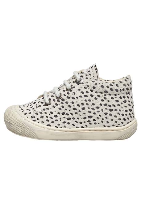 Chaussures en suède imprimé poney cocoon Gris clair-+Noir-beige- 3 - vertbaudet enfant 
