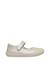 Ballerines premiers pas en cuir avec sangle dorsia Blanc crème- 1 - vertbaudet enfant 