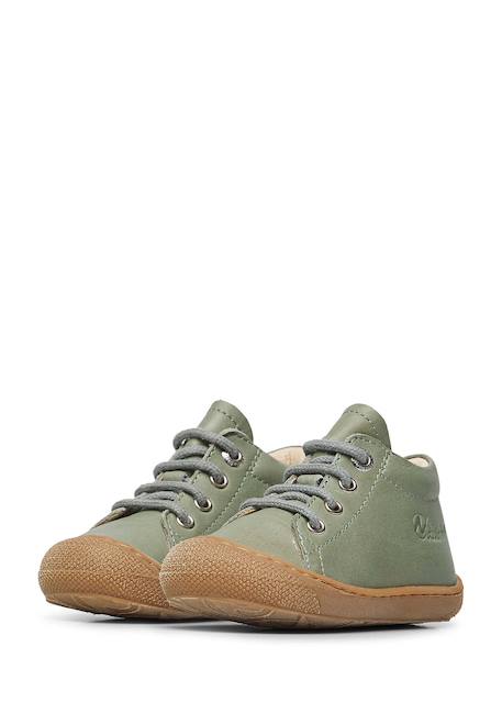 Chaussures premiers pas en cuir cocoon Bleu clair-+Bleu foncé-+Gris-+Jaune-+Sage- 26 - vertbaudet enfant 