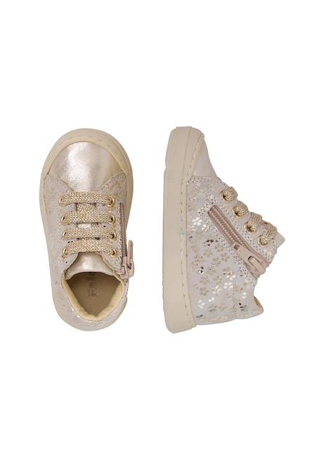 Baskets en suède snopes zip Beige-platin- 4 - vertbaudet enfant 