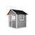 Maisonnette en bois fsc compacte loft 100 Gris+Naturel 3 - vertbaudet enfant 
